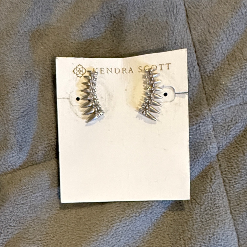 Kendra Scott Silver Ear Climbers